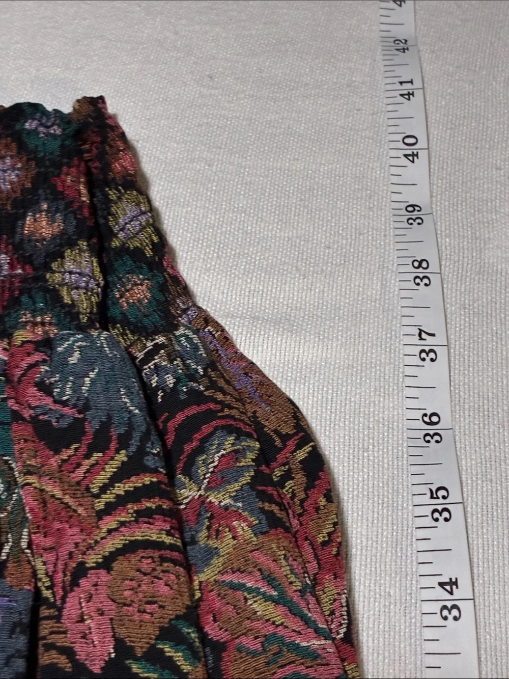 Vintage Karen Kane Multicolor Floral A-Line Maxi Skirt